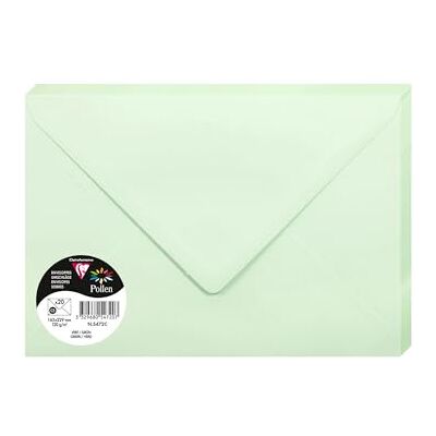 Clairefontaine 5652 C Pack de 20 envelopes 16, 20 x 22, 90 x 0, 10 cm, cor verde 16,20 x 22,90 x 0,10 Clairefontaine 5652 C Pack de 20 envelopes 16, 20 x 22, 90 x 0, 10 cm, cor verde 16,20 x 22,90 x 0,10