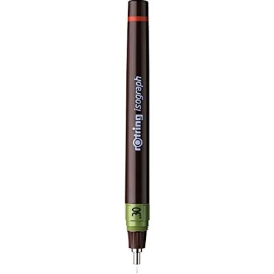 Rotring Isograph Caneta Técnica de Desenho 0,30 mm Caneta Recarrechável de Ponta Fina Rotring Isograph Caneta Técnica de Desenho 0,30 mm Caneta Recarrechável de Ponta Fina