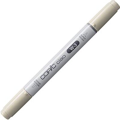 Copic Ciao Marcador Gráfico de Ponta Dupla, Cinza (Warm Gray 3), 1,4 ml Copic Ciao Marcador Gráfico de Ponta Dupla, Cinza (Warm Gray 3), 1,4 ml
