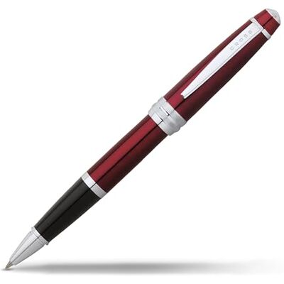 Cross Bailey Caneta esferográfica (lacado, detalhes cromados, inclui recarga de tinta), cor vermelha Cross Bailey Caneta esferográfica (lacado, detalhes cromados, inclui recarga de tinta), cor vermelha
