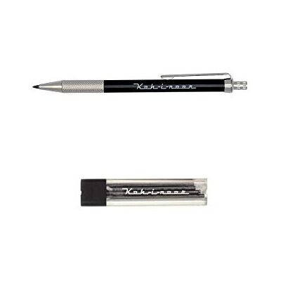 Koh-I-Noor Automatic 5608 Portamina para caderno com afia de metal/plástico, conjunto de 1 potamina e recargas HB de 2 mm correspondentes (4 peças) Koh-I-Noor Automatic 5608 Portamina para caderno com afia de metal/plástico, conjunto de 1 potamina e recargas HB de 2 mm correspondentes (4 peças)