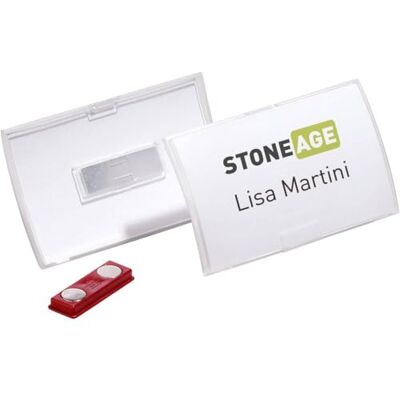 Durable Etiqueta de nome Click Fold, com íman, 40 x 75 mm, 10 peças Durable Etiqueta de nome Click Fold, com íman, 40 x 75 mm, 10 peças