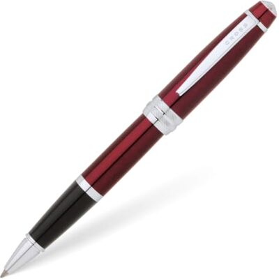 Cross Bailey Caneta esferográfica (lacado, detalhes cromados, inclui recarga de tinta), cor vermelha Cross Bailey Caneta esferográfica (lacado, detalhes cromados, inclui recarga de tinta), cor vermelha