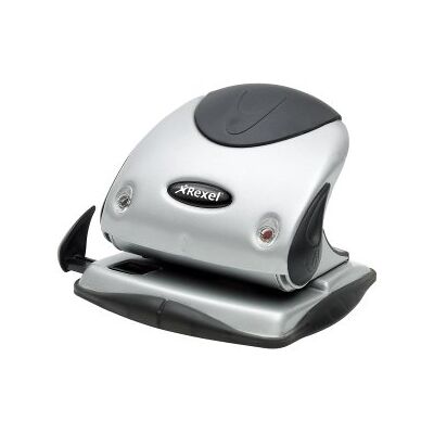Rexel Broca 2 orifícios gama premium, modelo P225 cor prateada/preto Rexel Broca 2 orifícios gama premium, modelo P225 cor prateada/preto