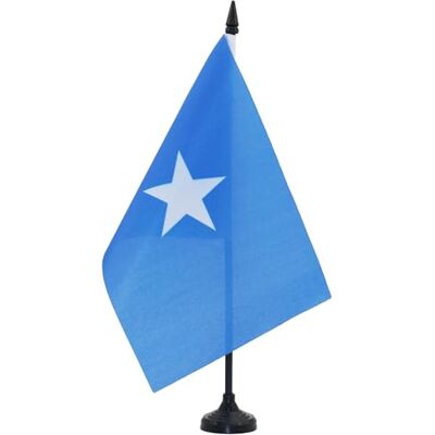 AZ FLAG Bandeira de Mesa da Somália 21x14 cm Bandeirinha de Despacho Somália 14 x 21 cm AZ FLAG Bandeira de Mesa da Somália 21x14 cm Bandeirinha de Despacho Somália 14 x 21 cm