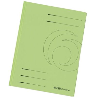 herlitz Pastas sem borracha (10 unidades, cartão reciclado de 320 g/m², A4), cor verde claro herlitz Pastas sem borracha (10 unidades, cartão reciclado de 320 g/m², A4), cor verde claro