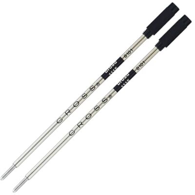 Cross Recarga para Canetas Esferográficas , Ponta Grossa, Tinta Preta, 2/Pacote Cross Recarga para Canetas Esferográficas , Ponta Grossa, Tinta Preta, 2/Pacote