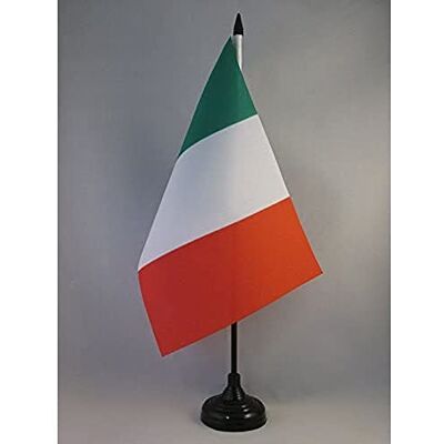 AZ FLAG Bandeira de mesa da Itália 22 x 15 cm grande bandeira de despacho italiana 15 x 22 cm AZ FLAG Bandeira de mesa da Itália 22 x 15 cm grande bandeira de despacho italiana 15 x 22 cm