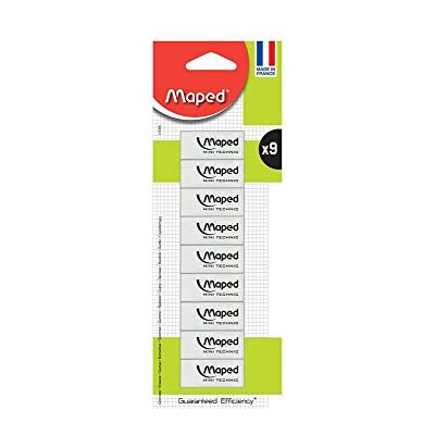 Maped Technic 300 Conjunto de 9 borrachas Maped Technic 300 Conjunto de 9 borrachas