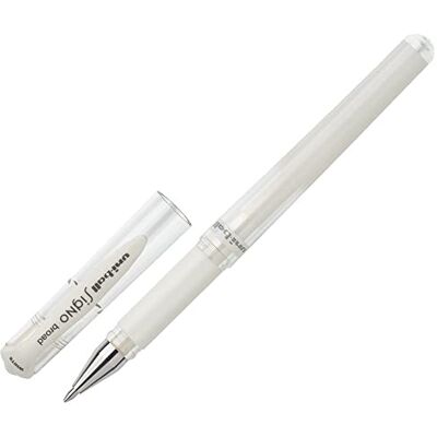 Uni-Ball 146801 sinal UM-153 caneta de rolo de gel, largura, 1,0 mm, branco, 1 unidade Uni-Ball 146801 sinal UM-153 caneta de rolo de gel, largura, 1,0 mm, branco, 1 unidade