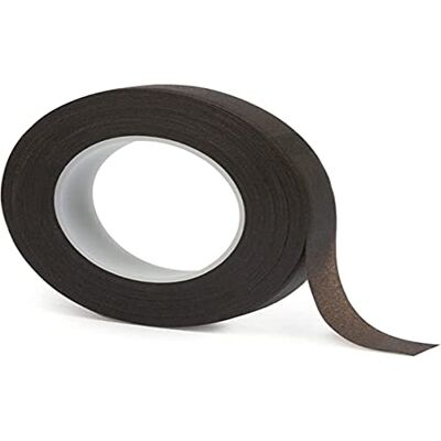 Rayher Rolo de fita de crepe castanho escuro, 27,5 m de largura, 13 mm de largura, ideal para florista e trabalhos manuais Rayher Rolo de fita de crepe castanho escuro, 27,5 m de largura, 13 mm de largura, ideal para florista e trabalhos manuais
