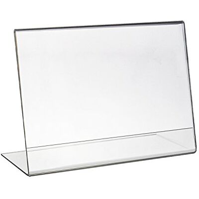 HMF 46935 Suporte de mesa inclinado em acrílico, DIN A4 paisado, transparente HMF 46935 Suporte de mesa inclinado em acrílico, DIN A4 paisado, transparente