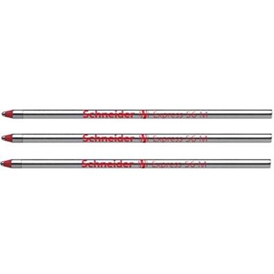Schneider Conjunto de 3 refis Express 56 PTE médio vermelho Schneider Conjunto de 3 refis Express 56 PTE médio vermelho