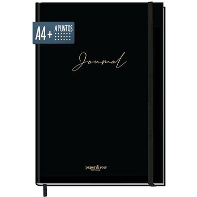 Häfft paper&you® Caderno Dotted Journal A4 com pontos "edição negra Häfft paper&you® Caderno Dotted Journal A4 com pontos "edição negra