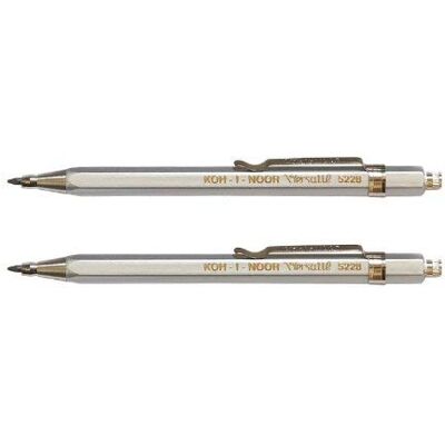 Koh-I-Noor Capa lápis não. 5228 cl corta-minas metal 2 unidades prata Koh-I-Noor Capa lápis não. 5228 cl corta-minas metal 2 unidades prata