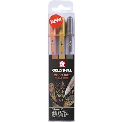 SAKURA Royal Talens Gelly Rolls luz da lua natureza SAKURA Royal Talens Gelly Rolls luz da lua natureza