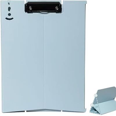 ZMREN Porta-papéis A4 de plástico, prancheta de tamanho padrão A4, pode estar em pé, para trabalhadores de escritório, estudantes, professores 31,5 cm x 23 cm azul claro ZMREN Porta-papéis A4 de plástico, prancheta de tamanho padrão A4, pode estar em pé, para trabalhadores de escritório, estudantes, professores 31,5 cm x 23 cm azul claro