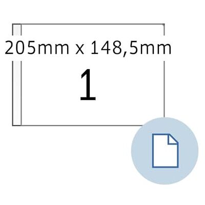 HERMA etiquetas universais dataprint, 205 x 148,5 mm, weiá HERMA etiquetas universais dataprint, 205 x 148,5 mm, weiá