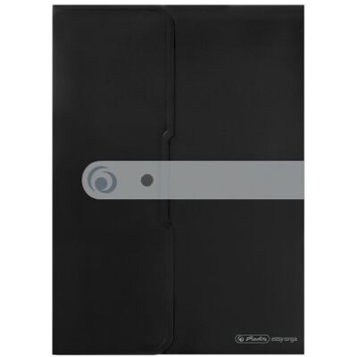 herlitz Easy Orga To Go Lote de envelopes com fecho de fecho, 6 unidades, polipropileno, A4, cor preta herlitz Easy Orga To Go Lote de envelopes com fecho de fecho, 6 unidades, polipropileno, A4, cor preta