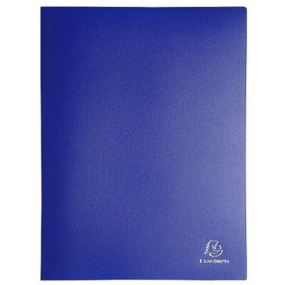 Exacompta Pasta de 20 capas de PVC, A4, cor azul Exacompta Pasta de 20 capas de PVC, A4, cor azul