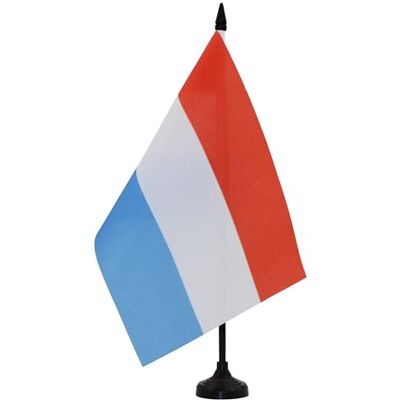 AZ FLAG Bandeira de Mesa de Luxemburgo 21x14 cm Bandeirinha de Despacho Luxemburguesa 14 x 21 cm AZ FLAG Bandeira de Mesa de Luxemburgo 21x14 cm Bandeirinha de Despacho Luxemburguesa 14 x 21 cm