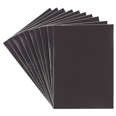 Ideen mit Herz Folhas magnéticas, placas magnéticas, autocolantes, 0,6 mm de espessura, 10 unidades, ideais para guardar modelos de estampagem e corte (Din A6) Ideen mit Herz Folhas magnéticas, placas magnéticas, autocolantes, 0,6 mm de espessura, 10 unidades, ideais para guardar modelos de estampagem e corte (Din A6)