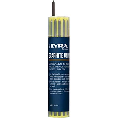 LYRA Impacts PRATIEGRIFIT.12 peças para marcadores -secos marca Redondo, 2,8 x 100 mm, blister, 2B, minas de grafite LYRA Impacts PRATIEGRIFIT.12 peças para marcadores -secos marca Redondo, 2,8 x 100 mm, blister, 2B, minas de grafite