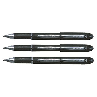 Uni-Ball Jetstream Caneta de tinta preta de ponta redonda de 1,0 mm SX-210 (embalagem de 3), vendido solto Uni-Ball Jetstream Caneta de tinta preta de ponta redonda de 1,0 mm SX-210 (embalagem de 3), vendido solto