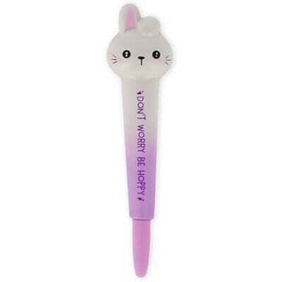Legami Caneta de gel anti-stress Squeezies, tema Bunny, papelaria para escrever relaxe e concentre-se, esferográfica anti-stress, super suave, tinta preta, ponta de 1 mm de diâmetro Legami Caneta de gel anti-stress Squeezies, tema Bunny, papelaria para escrever relaxe e concentre-se, esferográfica anti-stress, super suave, tinta preta, ponta de 1 mm de diâmetro