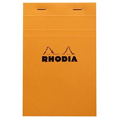 Rhodia Bloco agrafado N ° 16 14,8 x 21 cm 80 folhas 80 G, cor laranja Rhodia Bloco agrafado N ° 16 14,8 x 21 cm 80 folhas 80 G, cor laranja