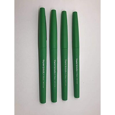 Paper Mate Papermate Flair original: feltro de escrita, ponta de largura de 1,0 mm, cor da tinta: verde, capa de 4. Paper Mate Papermate Flair original: feltro de escrita, ponta de largura de 1,0 mm, cor da tinta: verde, capa de 4.