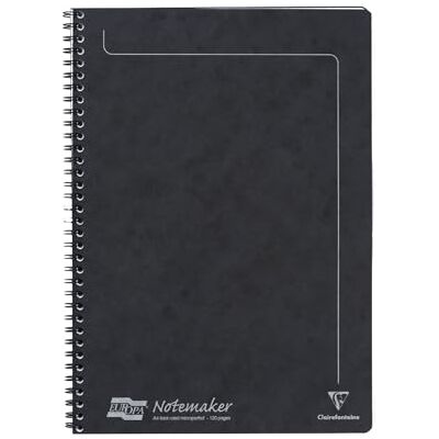 Clairefontaine Age Bag Essentials caderno de fios, A4, quadrado, tamanho 5/5, 192 páginas, cor tabaco, preto A4 Clairefontaine Age Bag Essentials caderno de fios, A4, quadrado, tamanho 5/5, 192 páginas, cor tabaco, preto A4