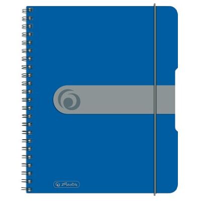 herlitz to go Conjunto de 2 cadernos em espiral (papel sem madeira, 80 folhas, A5), azul herlitz to go Conjunto de 2 cadernos em espiral (papel sem madeira, 80 folhas, A5), azul