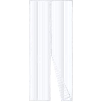 Apalus Porta de malha magnética , cortina feita de malha, fecho magnético de cima para baixo, fecha automaticamente e mantém o ar fresco (100 x 220 cm, branco) Apalus Porta de malha magnética , cortina feita de malha, fecho magnético de cima para baixo, fecha automaticamente e mantém o ar fresco (100 x 220 cm, branco)