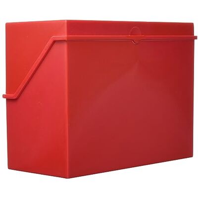 Helit Caixa de fichas "The Index" DIN A5 horizontal vermelho Helit Caixa de fichas "The Index" DIN A5 horizontal vermelho