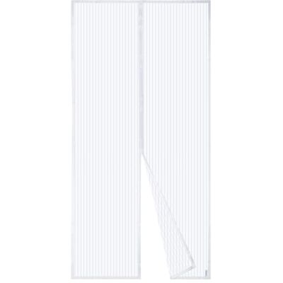 Apalus Porta de malha magnética , cortina feita de malha, fecho magnético de cima para baixo, fecha automaticamente e mantém o ar fresco, 120 x 210 cm, branco) Apalus Porta de malha magnética , cortina feita de malha, fecho magnético de cima para baixo, fecha automaticamente e mantém o ar fresco, 120 x 210 cm, branco)