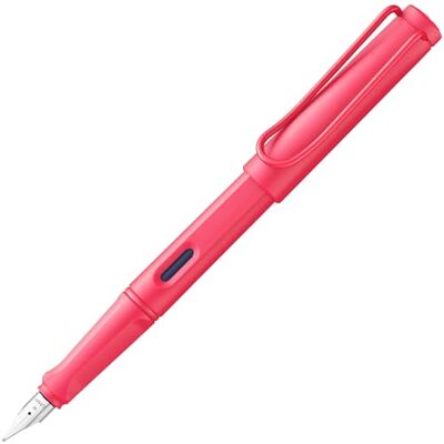 Lamy Safari Sunset Caneta estilográfica com pega ergonómica e plumas de aço polido em tamanho EF ideal para qualquer escrita e caligrafia inclui cartucho T 10 azul Destro Lamy Safari Sunset Caneta estilográfica com pega ergonómica e plumas de aço polido em tamanho EF ideal para qualquer escrita e caligrafia inclui cartucho T 10 azul Destro