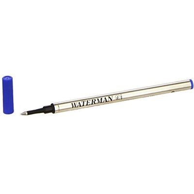 Waterman S0112680 Recarga de tinta para esferográfica roller, ponta fina, azul Waterman S0112680 Recarga de tinta para esferográfica roller, ponta fina, azul