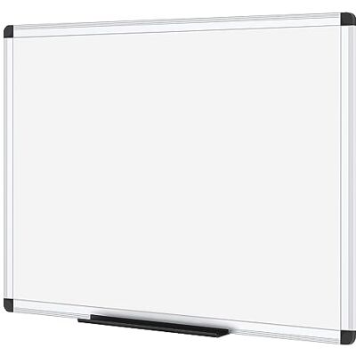 VIZ-PRO Ardósia branca magnética 60 x 45 cm com moldura de alumínio Com bandeja para marcadores, ideal para escritório, escola e casa, montagem na parede, horizontal ou vertical VIZ-PRO Ardósia branca magnética 60 x 45 cm com moldura de alumínio Com bandeja para marcadores, ideal para escritório, escola e casa, montagem na parede, horizontal ou vertical