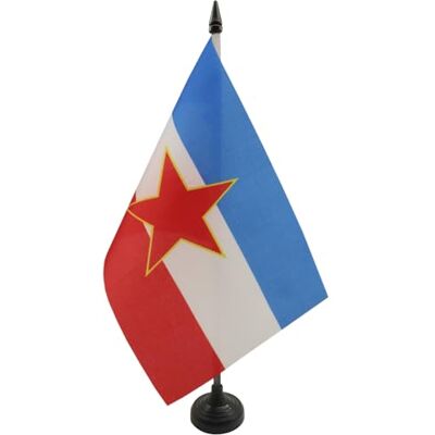 AZ FLAG Bandeira de mesa da Jugoslávia 21 x 14 cm bandeira do escritório jugoslava 14 x 21 cm AZ FLAG Bandeira de mesa da Jugoslávia 21 x 14 cm bandeira do escritório jugoslava 14 x 21 cm