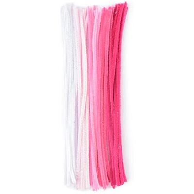 Creative Pipe Cleaners Mix For Crafts 8 mm x 30 cm, 50 peças, fibra sintética, rosa, 30 x 0,8 x 0,1 cm Creative Pipe Cleaners Mix For Crafts 8 mm x 30 cm, 50 peças, fibra sintética, rosa, 30 x 0,8 x 0,1 cm