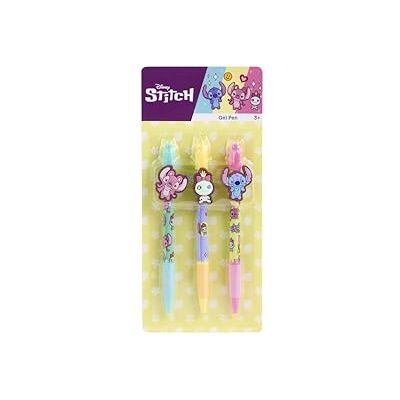 Disney Stitch Conjunto de marcadores 3 canetas papelaria infantil Três canetas de gel coloridas com desenhos e clipes de Stitch, escrita suave e fluída para a escola, o diário e muito mais Disney Stitch Conjunto de marcadores 3 canetas papelaria infantil Três canetas de gel coloridas com desenhos e clipes de Stitch, escrita suave e fluída para a escola, o diário e muito mais