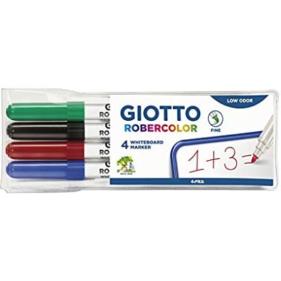 Giotto Robercolor Marcadores quadro branco (F) Blister 4 unidades Giotto Robercolor Marcadores quadro branco (F) Blister 4 unidades