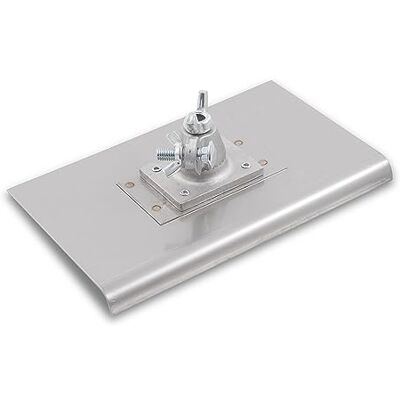 Marshalltown Fratadeira de ângulo completo , raio de 19 mm, lábio 22 mm, para chão e betão, de aço inoxidável, dimensões: 254 x 152 mm Marshalltown Fratadeira de ângulo completo , raio de 19 mm, lábio 22 mm, para chão e betão, de aço inoxidável, dimensões: 254 x 152 mm