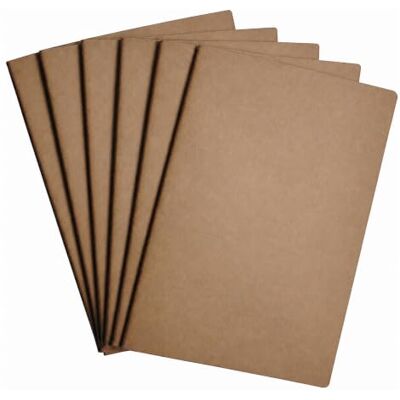 WANDERINGS Inserção A5 em branco para caderno de viagem / recargas para diário A5 14 cm x 21 cm 3 cadernos, 240 páginas em branco peças sobressalentes para cadernos de viagem, diários WANDERINGS Inserção A5 em branco para caderno de viagem / recargas para diário A5 14 cm x 21 cm 3 cadernos, 240 páginas em branco peças sobressalentes para cadernos de viagem, diários