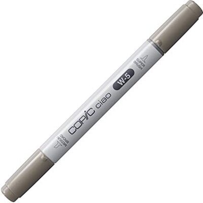 Copic Ciao Marcador Gráfico de Ponta Dupla, Cinza (Warm Gray 5), 1,4 ml Copic Ciao Marcador Gráfico de Ponta Dupla, Cinza (Warm Gray 5), 1,4 ml