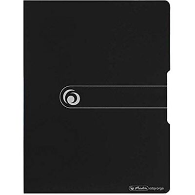 herlitz Easy Orga To Go Pasta com pinça (poliestireno, A4) cor preto herlitz Easy Orga To Go Pasta com pinça (poliestireno, A4) cor preto