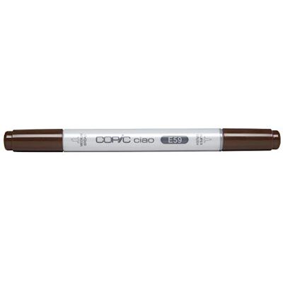 Copic Ciao Marcador Gráfico de Ponta Dupla, Castanho (Nogueira), 1,4 ml Copic Ciao Marcador Gráfico de Ponta Dupla, Castanho (Nogueira), 1,4 ml