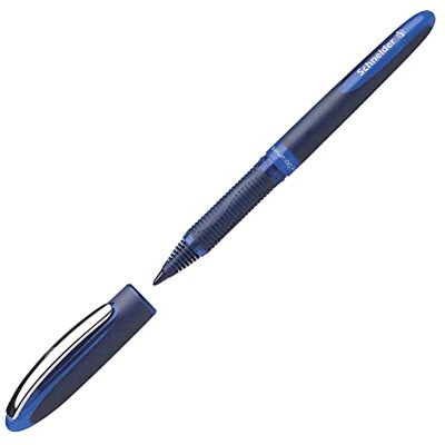 Schneider One Business Caneta Rollerball indelével (0,6 mm, ponta ultra macia), cor azul Schneider One Business Caneta Rollerball indelével (0,6 mm, ponta ultra macia), cor azul