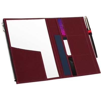 WANDERINGS Zipper Case Sleeve Porta-Cartões para Diário de Viagem Acessório para Jornais de Viagem Recarregáveis Durável 100% Algodão Tecido Acessórios de Planejador Case, Vinho, Casual WANDERINGS Zipper Case Sleeve Porta-Cartões para Diário de Viagem Acessório para Jornais de Viagem Recarregáveis Durável 100% Algodão Tecido Acessórios de Planejador Case, Vinho, Casual